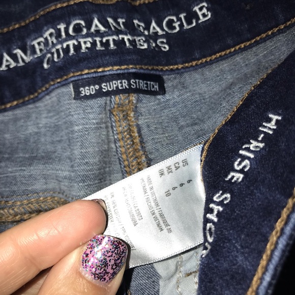 American Eagle Super Stretch High Rise Shorties 6 - Picture 2 of 2
